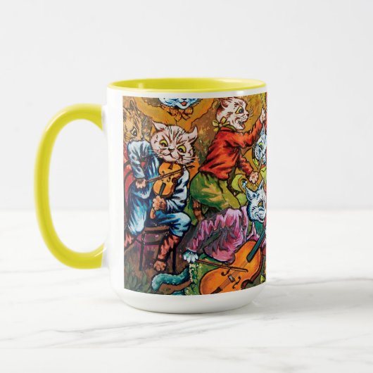 Mug Le groupe joue, Louis Wain (Gauche)