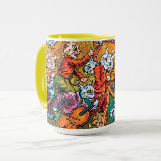 Mug Le groupe joue, Louis Wain (Devant gauche)