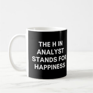 Mug Le H dans analyste signifie bonheur drôle