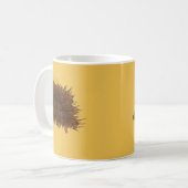 Mug Le hérisson mignon ajoutent le nom (Devant gauche)