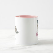 Mug Le hibou d'aquarelle | ajoutent votre nom (Centre)