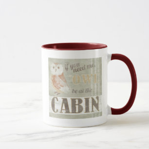 Mug Le hibou de la citation   soit au cabine