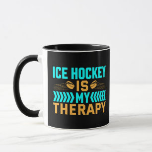 Mug Le hockey sur glace est ma thérapie