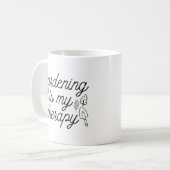 Mug Le jardinage est ma thérapie (Devant gauche)