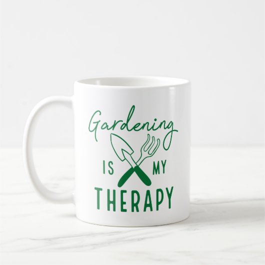 Mug Le jardinage est ma thérapie (Gauche)