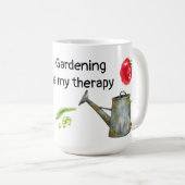 Mug Le jardinage est mon traitement légumes arroser po (Devant droit)