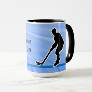 Mug Le joueur de hockey Silhouette2 personnalise