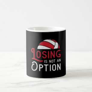 Mug Le Joueur De Volley-ball Perdre N'Est Pas Une Opti