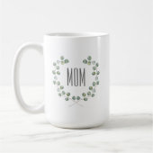 Mug Le jour de mère du cadre | de feuille d'eucalyptus (Gauche)