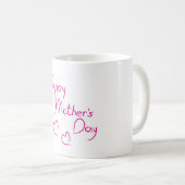 Mug Le jour de mère heureux (Devant droit)