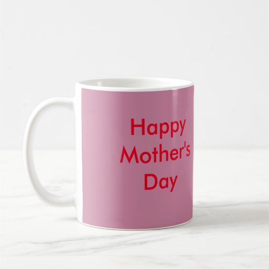 Mug Le jour de mère heureux (Gauche)