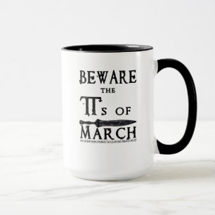 Mug Le jour de pi prennent garde de pi de mars