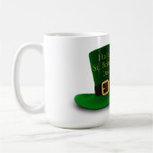 Mug Le jour de St Patrick - casquette et trèfles et (Gauche)