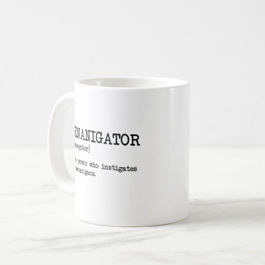 Mug Le jour de St Patrick drôle de définition de (Devant gauche)