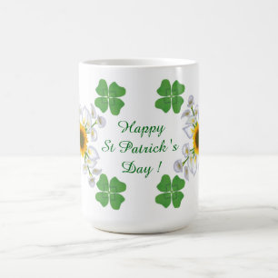 Mug Le jour de St Patrick heureux ! Trèfle avec la