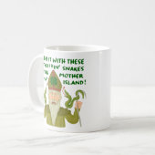 Mug Le jour drôle de Patrick de saint serpente les (Devant gauche)