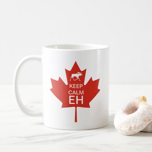 Mug Le jour du Canada GARDENT le potentiel (Avec donut)