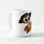 Mug Le jour du mariachi mort d'EL de squelette (Devant gauche)