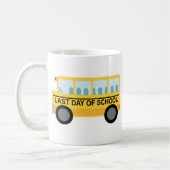 Mug Le jour passé du cadeau d'autobus scolaire d'école (Gauche)