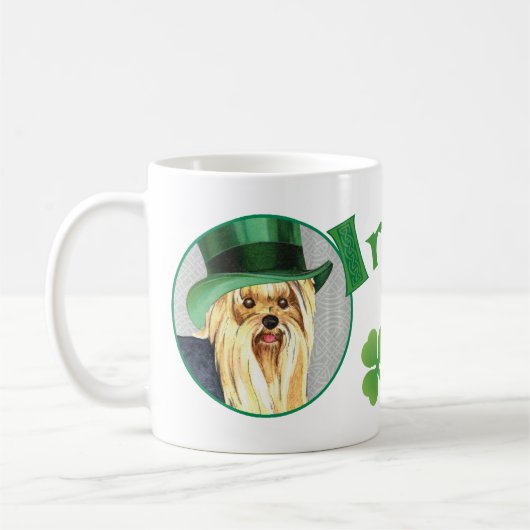 Mug Le jour Yorkie de St Patrick (Gauche)