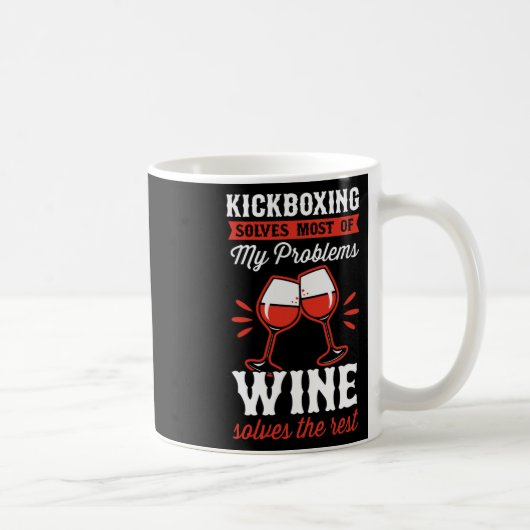 Mug Le kickboxing résout la plupart de mes problèmes, (Droite)