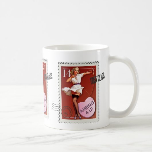 Mug Le kitsch Bitsch : "Visant Pin de coeur de (Droite)