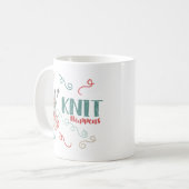 Mug Le Knit se produit énonciation drôle avec le fil (Devant gauche)