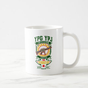 Mug Le KURDISTAN - YPG - guerrier de liberté de YPJ