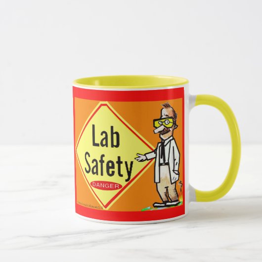 Mug Le "laboratoire Sécurité-n'est aucune plaisanterie (Droite)
