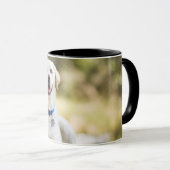 Mug Le Labrador Jaune Est Sur Le Banc (Devant droit)