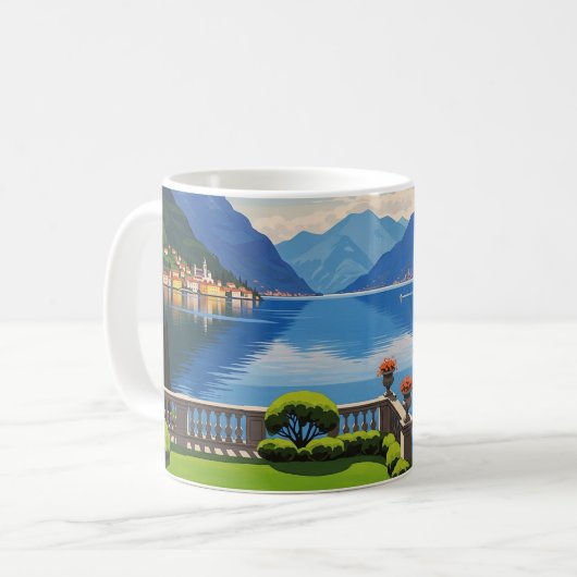 Mug Le Lac de Côme Italie Voyage (Devant gauche)