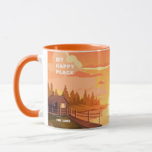 Mug Le Lac Est Mon Endroit Heureux