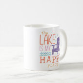 Mug Le Lac Est Mon Endroit Heureux (Devant droit)