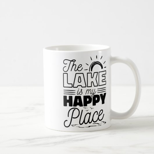Mug Le Lac Est Mon Endroit Heureux (Droite)