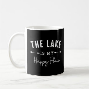 Mug Le Lac Est Mon Heureux Endroit Camg Pêche Bateau N
