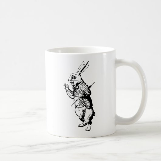 Mug Le lapin blanc encré (Droite)