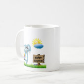 Mug Le lapin de Pâques souhaite un Joyeux Pâques (Devant gauche)