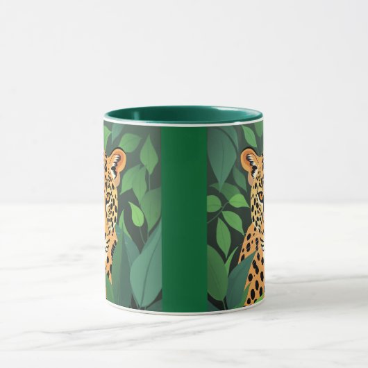Mug Le léopard dans la jungle (Centre)
