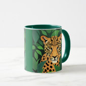 Mug Le léopard dans la jungle (Devant droit)
