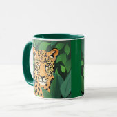 Mug Le léopard dans la jungle (Devant gauche)