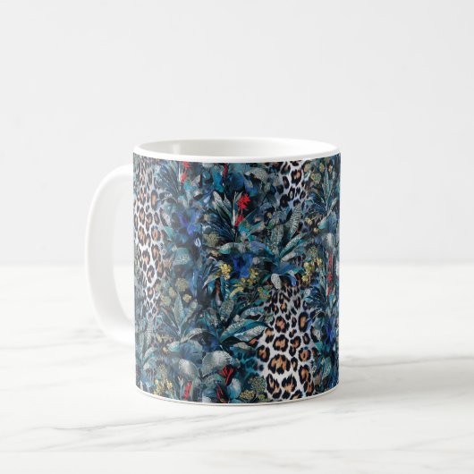 Mug Le léopard de la jungle de Fierce (Devant gauche)