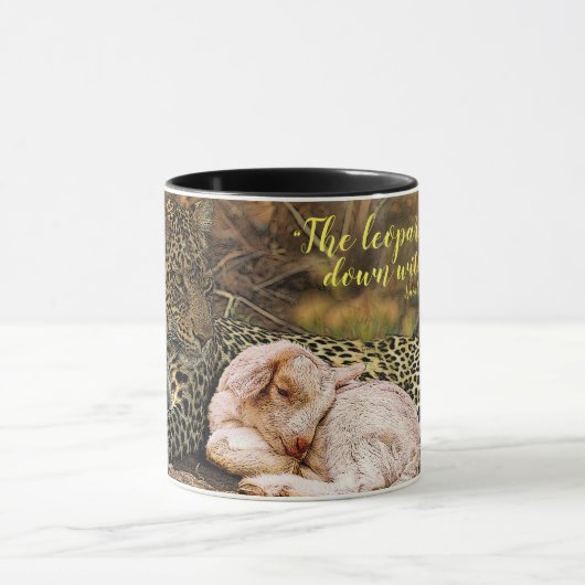 Mug "Le léopard mourra vers le bas avec l'enfant " (Centre)