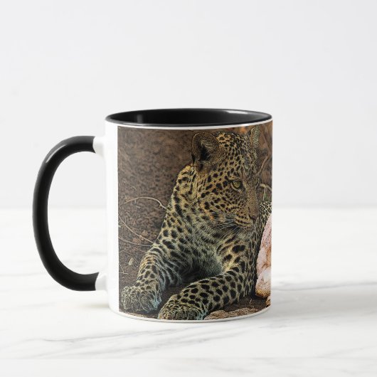 Mug "Le léopard mourra vers le bas avec l'enfant " (Gauche)