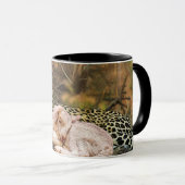 Mug "Le léopard mourra vers le bas avec l'enfant " (Devant droit)
