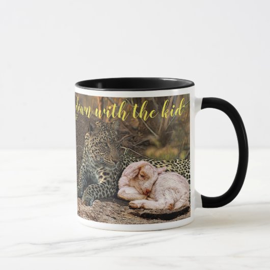 Mug "Le léopard mourra vers le bas avec l'enfant " (Droite)
