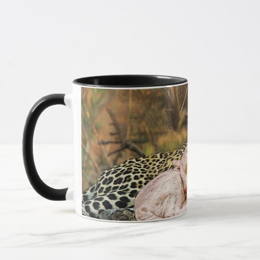 Mug "Le léopard mourra vers le bas avec l'enfant " (Gauche)