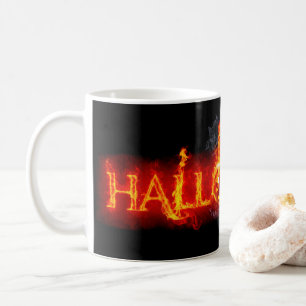 Mug Le lettrage massif enflammé d'Halloween de Slipper