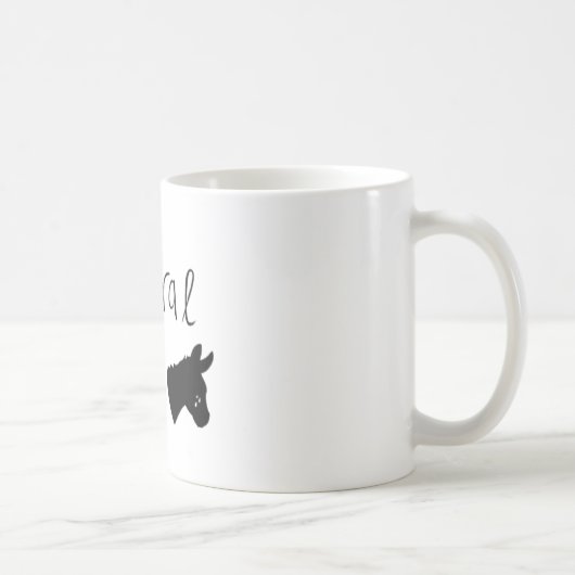 Mug Le libéral déchire 11oz avec l'âne (Droite)