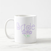Mug Le lilas en pastel fleurit la jeune mariée (Gauche)