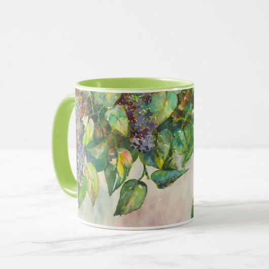 Mug Le lilas est une source violette (Devant gauche)
